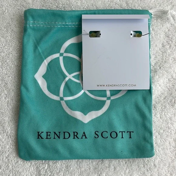 Kendra Scott Elle Drop Earring, measure 1.75"L x 0.75"W on earwire. - Picture 2 of 6